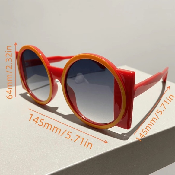 New Arrival Sunglasses “Precision” in Red & Yellow - Picture 2 of 3